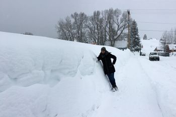 Schnee über Schnee erwartete uns in Crested Butte.