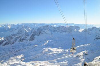 Blick auf das Zugspitzplatt.