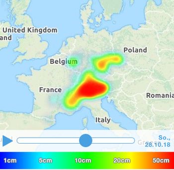 Die Neuschneeprognose für Sonntag, 27. Oktober 2018.