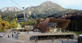 Eine Vision wird wahr: So sieht die Talstation der Jennerbahn ab dem Sommer aus.