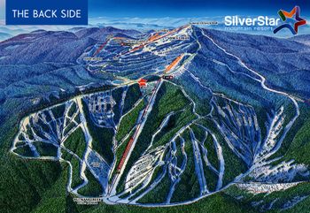 Insgesamt 46 Black Diamond und Double Black Diamond Pisten warten auf der Back Side auf Fortgeschrittene und Profis.