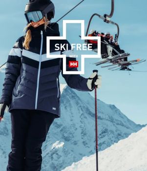 Kaufe neue Skibekleidung der Helly Hansen 2025/26 Winterkollektion und sichere dir deinen gratis Skipass.
