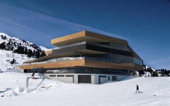 Das neue Bergrestaurant Mountain View ist in der zentralen Bergstation der Seilbahnen untergebracht.