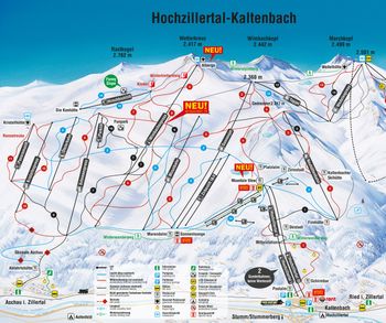 Die neue Gondelbahn liegt mitten im Skigebiet.
