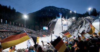 The prelude: ski jumping in Oberstdorf.