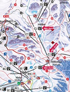 Drei zentrale Zubringerbahnen werden durch moderne 8er-Sesselbahnen ersetzt.