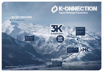 Mit der Eröffnung am 30. November 2019 ist die K-onnection komplett. Die 3K-Bahn zwischen Maiskogel Bergstation und Langwied ist 4,3 Kilometer lang.