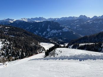 Die Torre di Pisa ist eine der steilsten Pisten im Skigebiet.