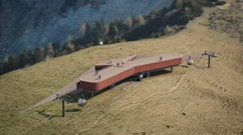 Auf dem Dach der Mittelstation erwartet die Besucher eine spektakuläre Aussichtsplattform.