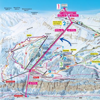 Das Bauprojekt modernisiert die Seilbahnverbindung von Stechelberg zum Schilthorn in drei Sektionen.