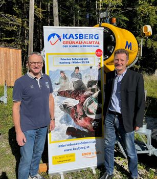 Die Geschäftsführer der neuen KASBERG Betriebs GmbH freuen sich auf den Winter.