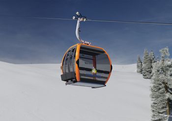 Die neuen Gondeln bieten Platz für 10 Personen.