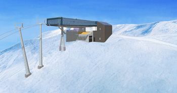 So wird die neue Bergstation der Bahn aussehen.