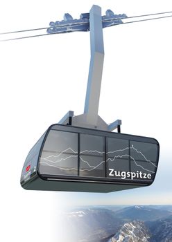 Modell der neuen Kabinen