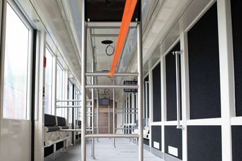 Blick ins Innere der neuen Waggons. Künftig ist hier deutlich mehr Platz als früher.