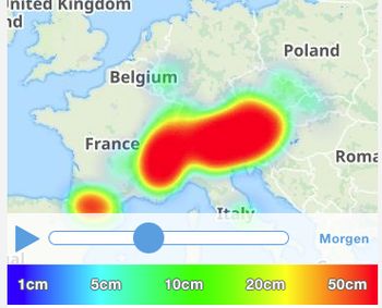 Für das erste Adventswochenende sind kräftige Schneefälle gemeldet.