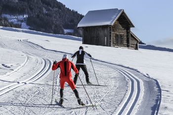 Auf der Grenzloipe passierst du die Landesgrenze und gelangst von Österreich ins benachbarte Italien.