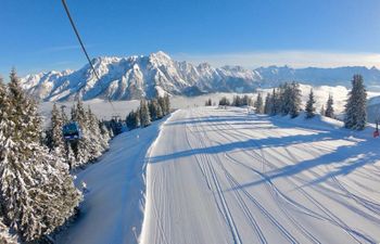 Selbst am Ostermontag, 2. April, herrschten im Skicircus noch tief winterliche Bedingungen.