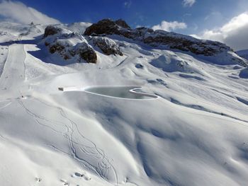 Starting in winter 2017/18, the new Viderböden reservoir will serve as main source of snowmaking for the Ischgl ski area.