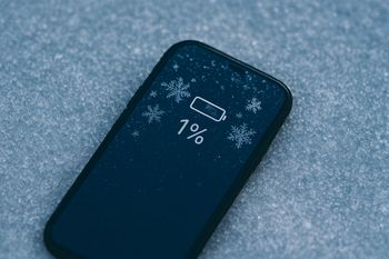As soon as temperatures drop, your phone battery tends to drain just as quickly.