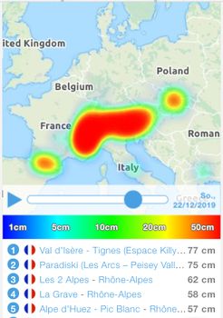 Am Sonntag sinkt die Schneefallgrenze bis auf 700 Meter.