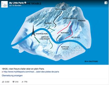 Der Pistenplan von Paris.