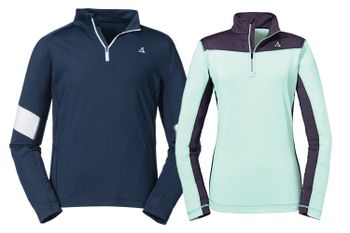 Mit Schöffel bist du mit bequemen Longsleeves und Fleecejacken auf und abseits der Piste bestens ausgestattet.