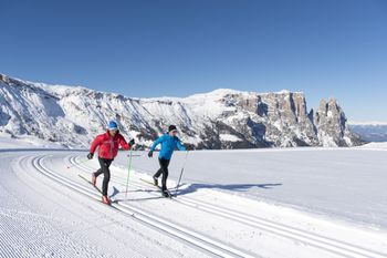 Die Seiser Alm ist ein Eldorado für Langläufer.