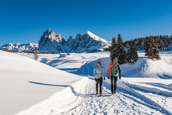 Wo wäre eine Winterwanderung eindrucksvoller als bei dieser einmaligen Aussicht?