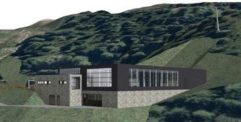 Die neue Talstation befindet sich zwischen Zirbenhütte und Schöngampalm.