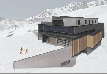The new bar is a great excuse to stop in for a quick drink between runs.