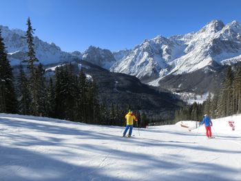 Auf der Drei-Zinnen-Abfahrt