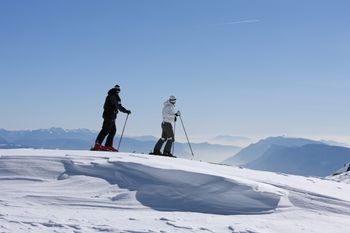 Im Skigebiet Meran 2000 kommen sowohl ambitionierte Skifahrer als auch Familien mit Kindern auf ihre Kosten.