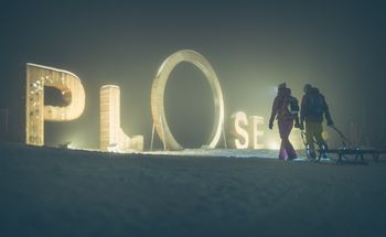 An den Plose Nights ist die Rodelbahn beleuchtet.