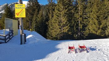 Die Rodelbahn Bärenritt startet am Jägerhaus.