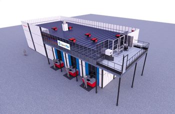 Herzstück des Lagers ist die innovative AutoStore-Anlage