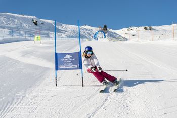 Auf der permanenten Skimovie-Anlage an der Haitzingalm kann sich jeder fühlen wie ein Skirennfahrer!