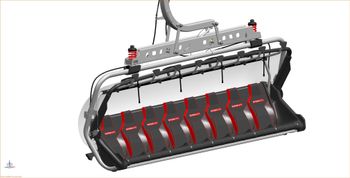 Die 8er-Sessel sind mit Sitzheizung und automatischen Sicherheitsbügeln ausgestattet.