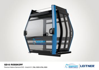 Die neuen Kabinen bieten Platz für 10 Personen.