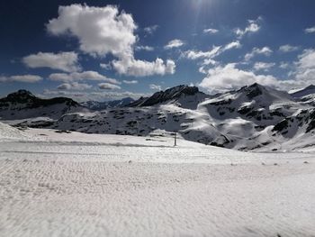 On the Mölltal glacier there is enough snow for skiing even in summer.