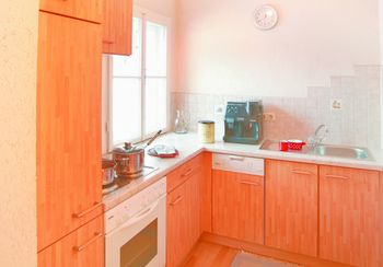 Küche bzw. Küchenzeile in den Hütten