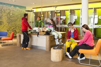 Werkbank in der Lounge