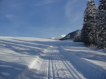 Die Fischbachloipe nahe unseres Hauses