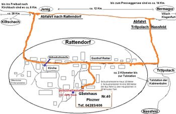 Ortsplan von Rattendorf