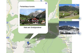 Kals am Großglockner befindet sich südlich des Alpenhauptkamms ca. 1,5 Stunden ab Kitzbühel