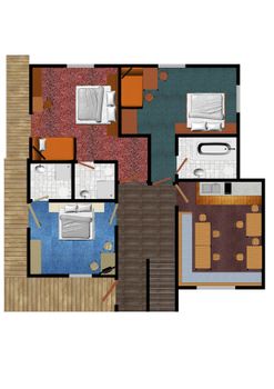 Ferienwohnung ANNA Grundriss