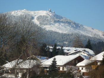 Blick vom Balkon zum Arber