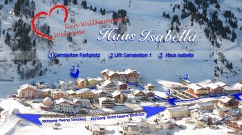 Anfahrt zum Haus Isabella Obertauern