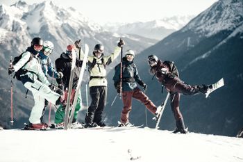 Skifahren am Arlberg