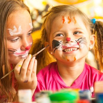 Kinder im Gletscherblick